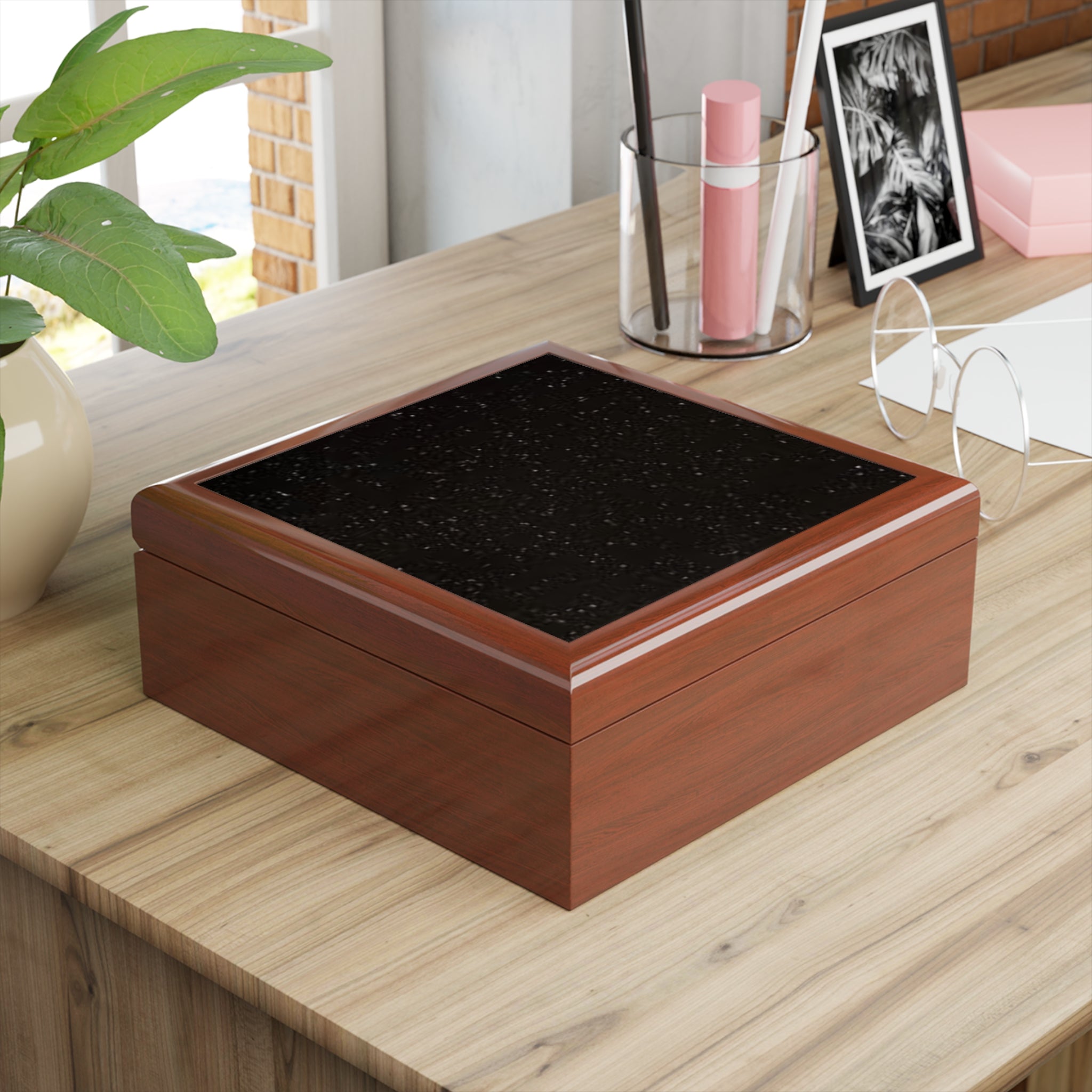 Night Sky Jewelry Box | Glossy Lacquered Keepsake Box