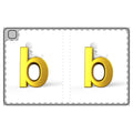 Golden Letter B Tablet Folio Case | Initial Monogram, Alphabet Design