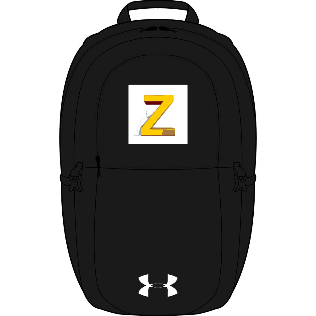 Yellow Block Letter Z backpack | Embroidered Initial patch