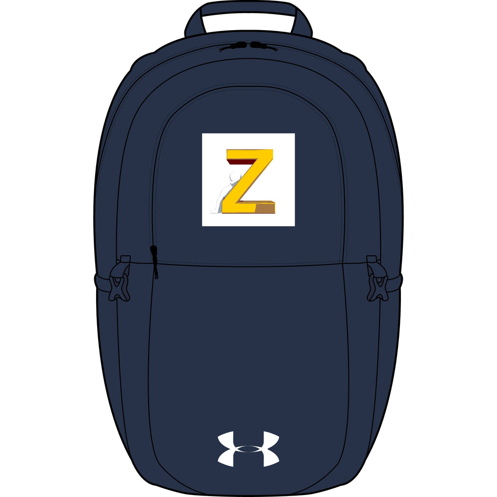 Yellow Block Letter Z backpack | Embroidered Initial patch