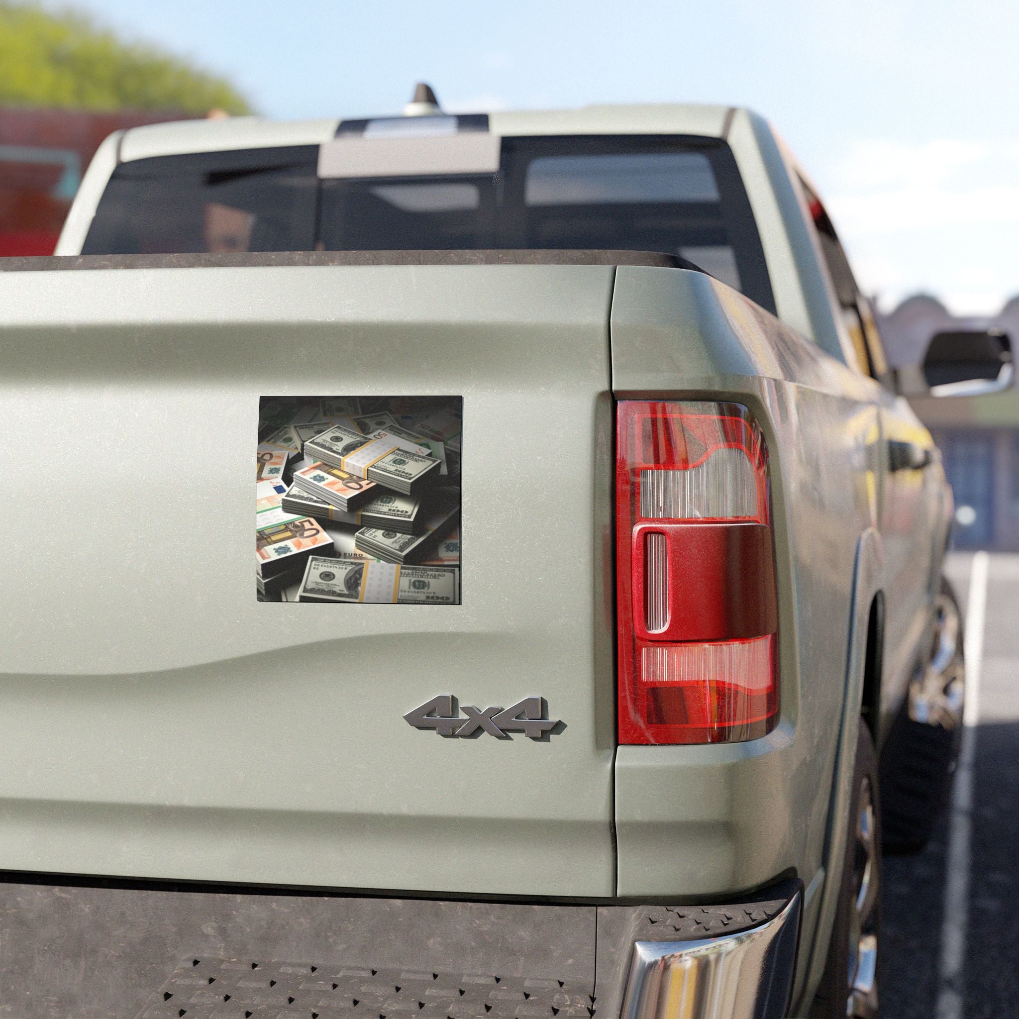 Stacked Cash Money Car Magnet | Novelty Currency Graphic Magnet