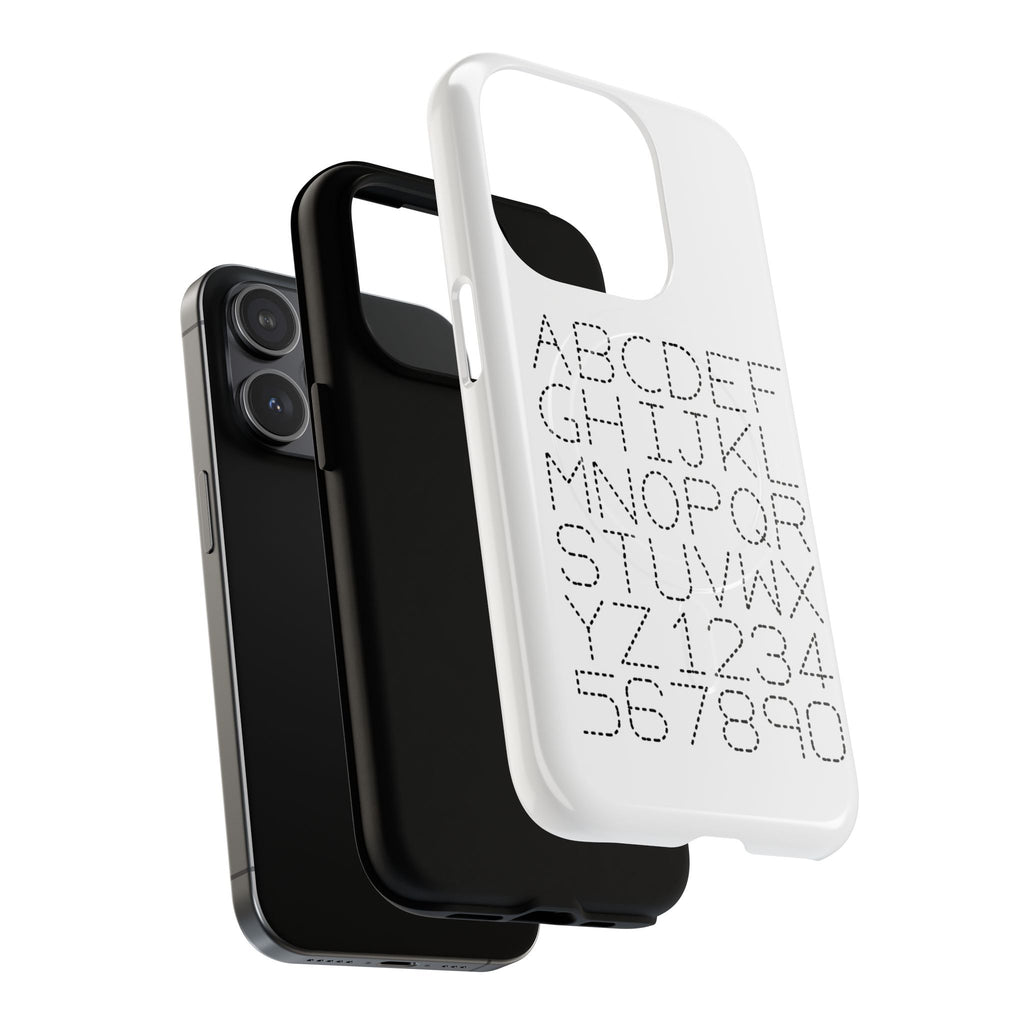 Dotted Alphabet Phone Case | Tough Magnetic Case