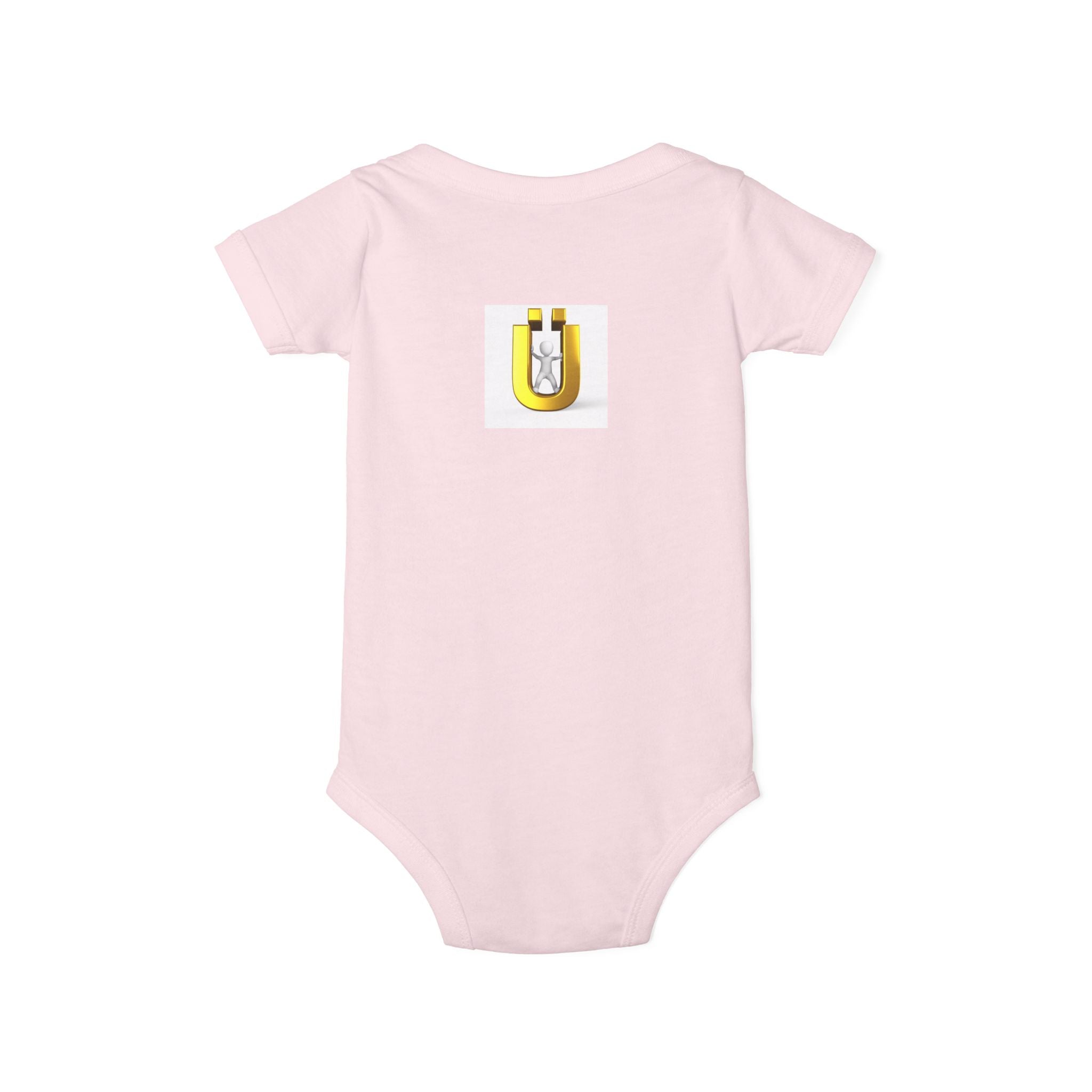 Gold Letter Ü Baby Onesie | Infant Bodysuit Design