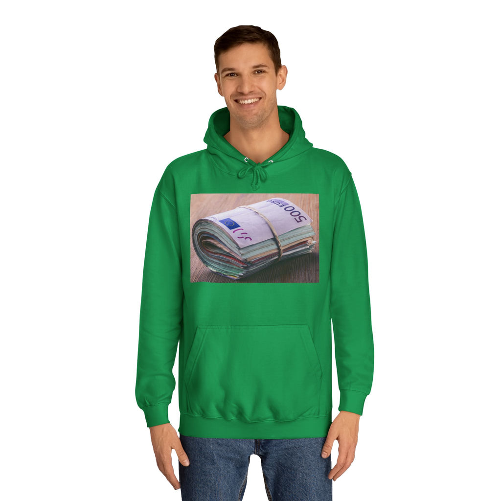 Rolled Currency Stack Hoodie | Money Print, Cash Bundle