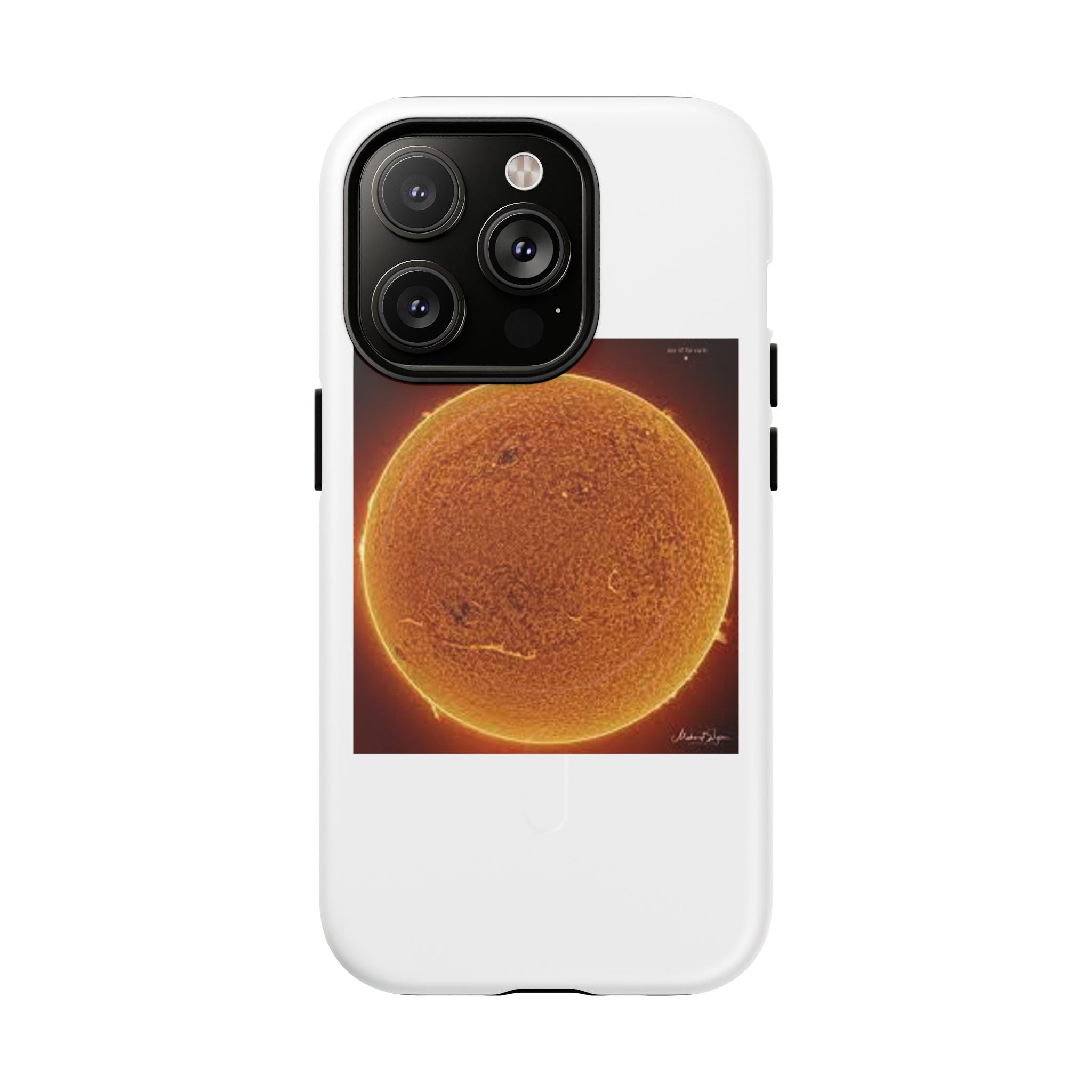 Coque de téléphone illustrée Disque Solaire | Coque magnétique résistante