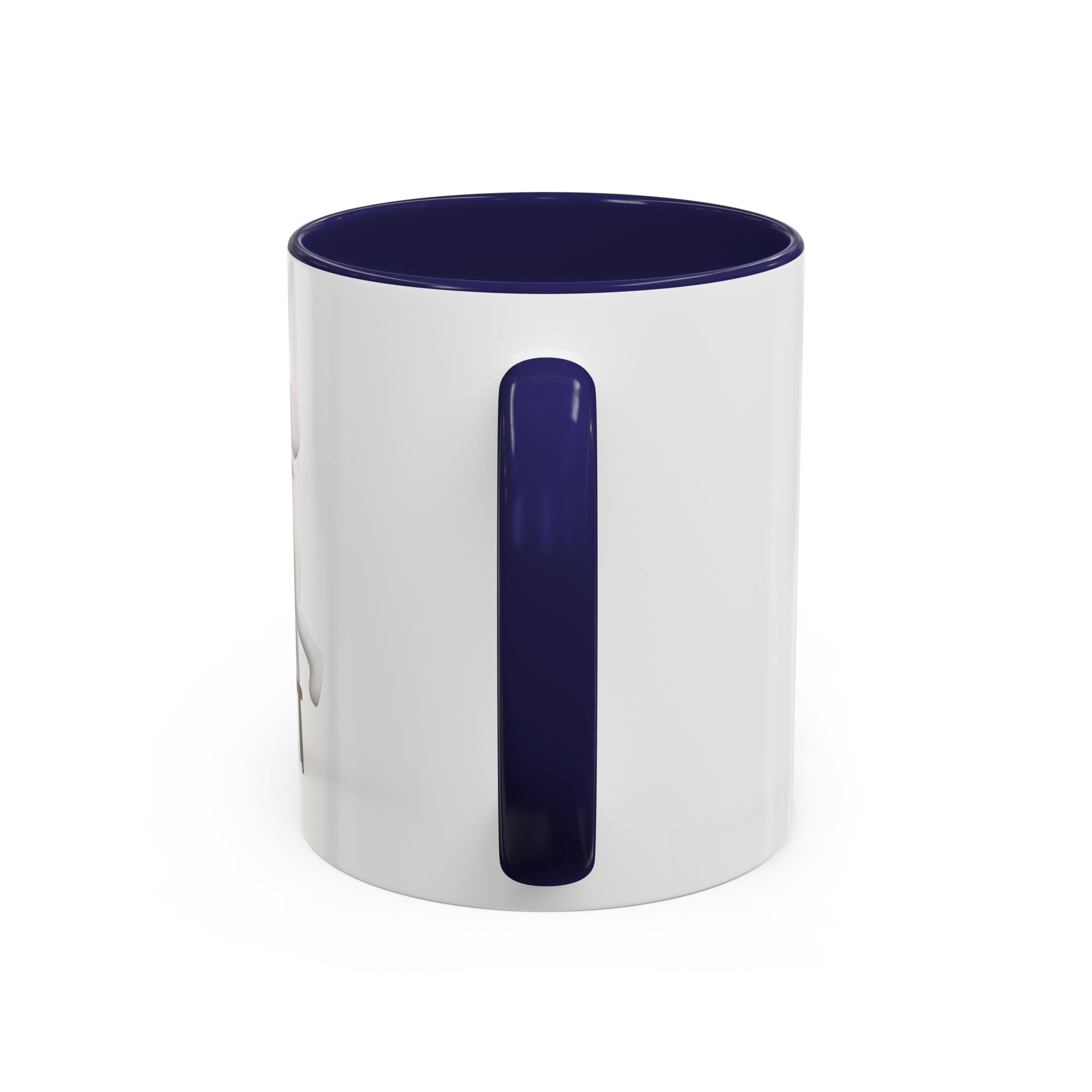3D Figure Climbing Gold Letter i Mug | Accent Coffee Mug