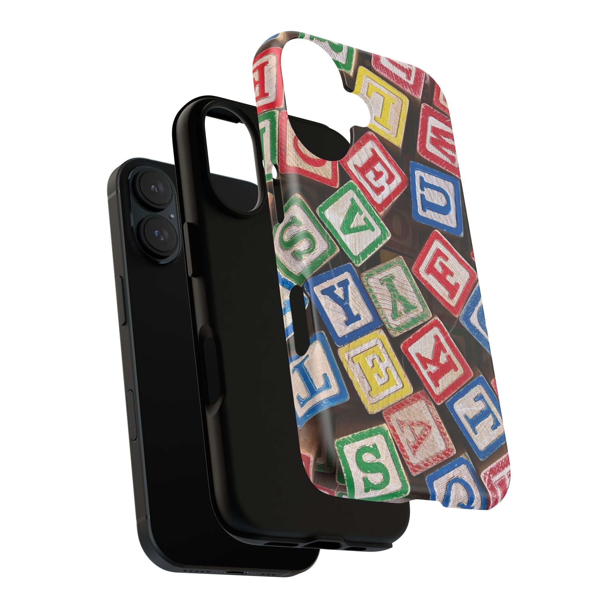 Vintage Alphabet Blocks Phone Case | Tough Magnetic Case