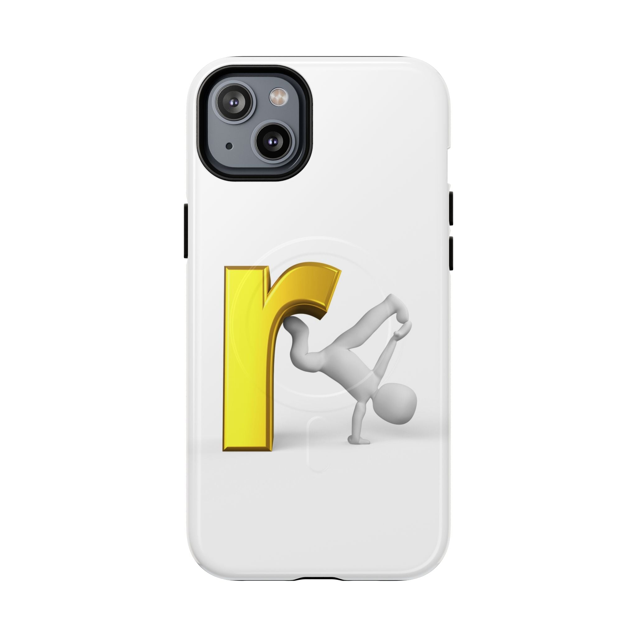 Yellow Letter R Breakdance Phone Case | Tough Magnetic Case