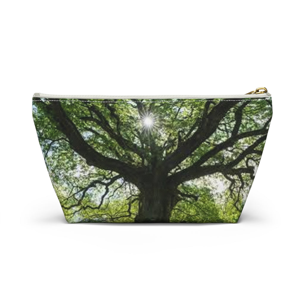 Sunlit Oak Tree Accessory Pouch | T-Bottom Makeup Bag