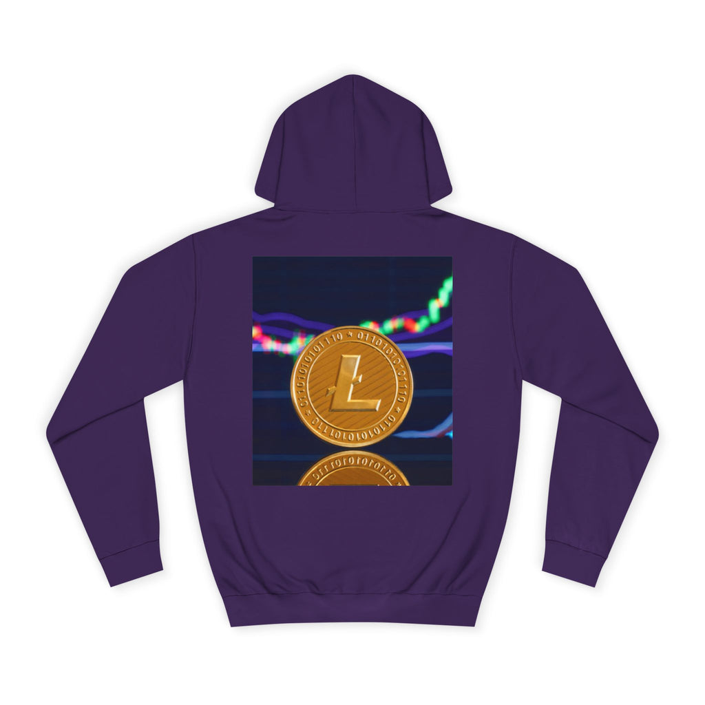 Litecoin Coin Graphic Hoodie | Crypto Chart Design, Digital Currency Apparel