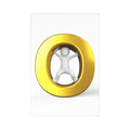 3D Figure Inside Gold Letter O Postcard Set | Postcards (7 pcs)