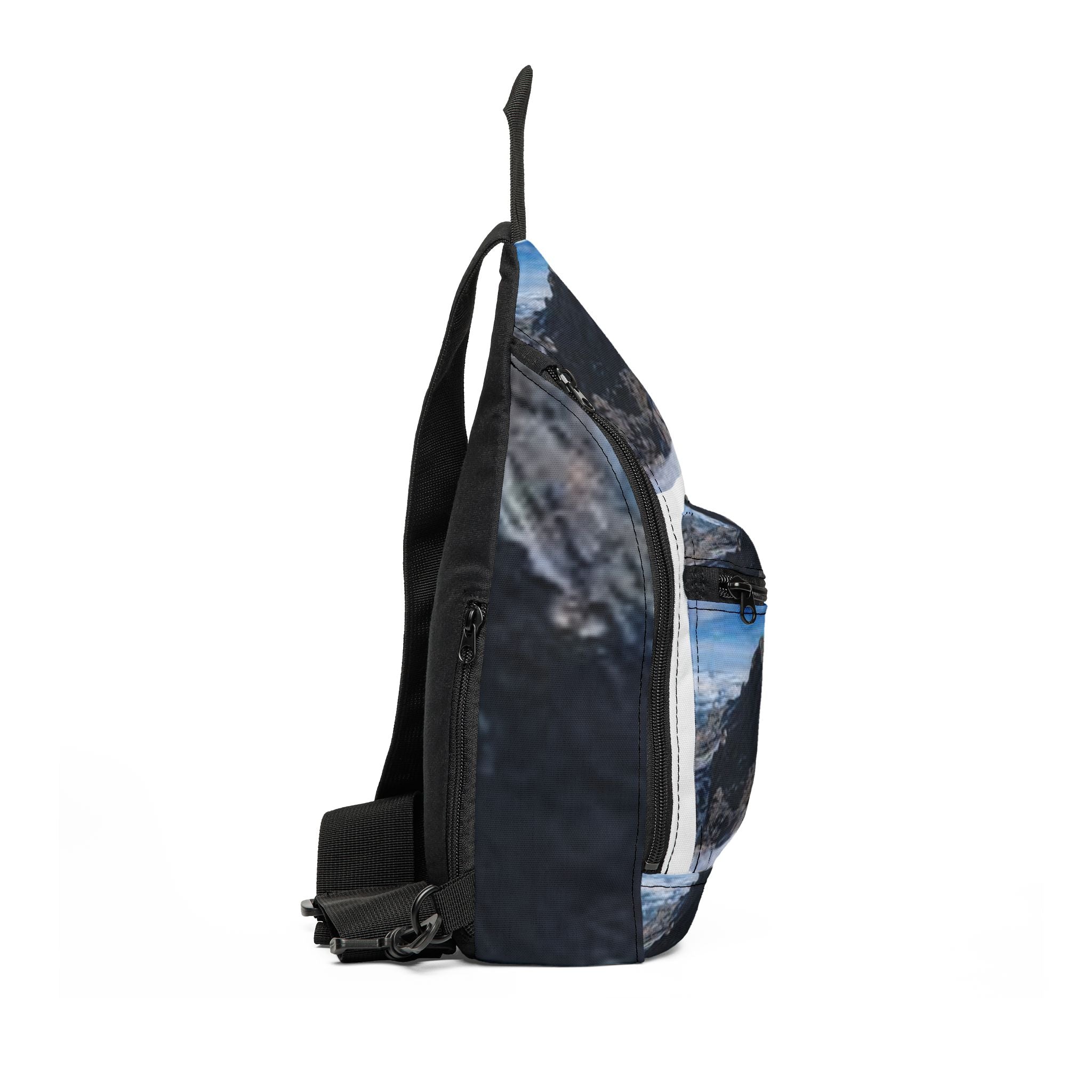 Mountain Range photo Sling Bag | Scenic Peak landscape print