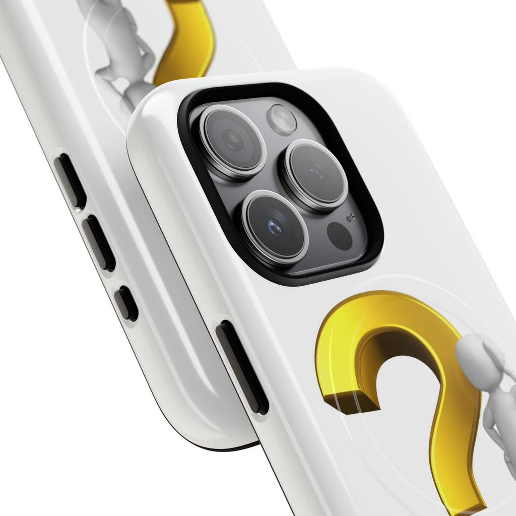 3D Question Mark Figure phone case | Tough Magnetic Case