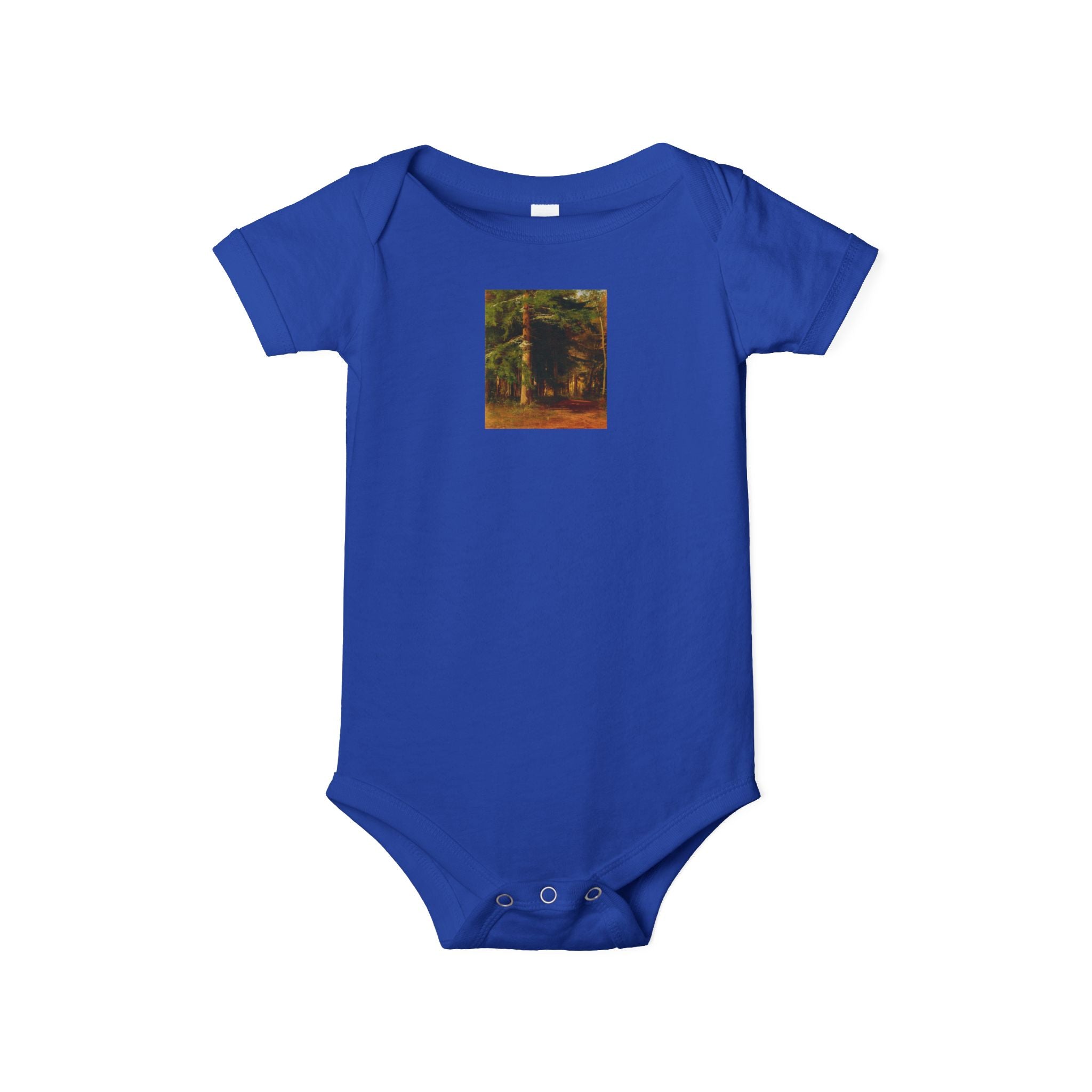 Body de bébé illustré Forêt boisée