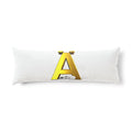 Gold Letter Ä Body Pillow | Monogram Initial Pillowcase