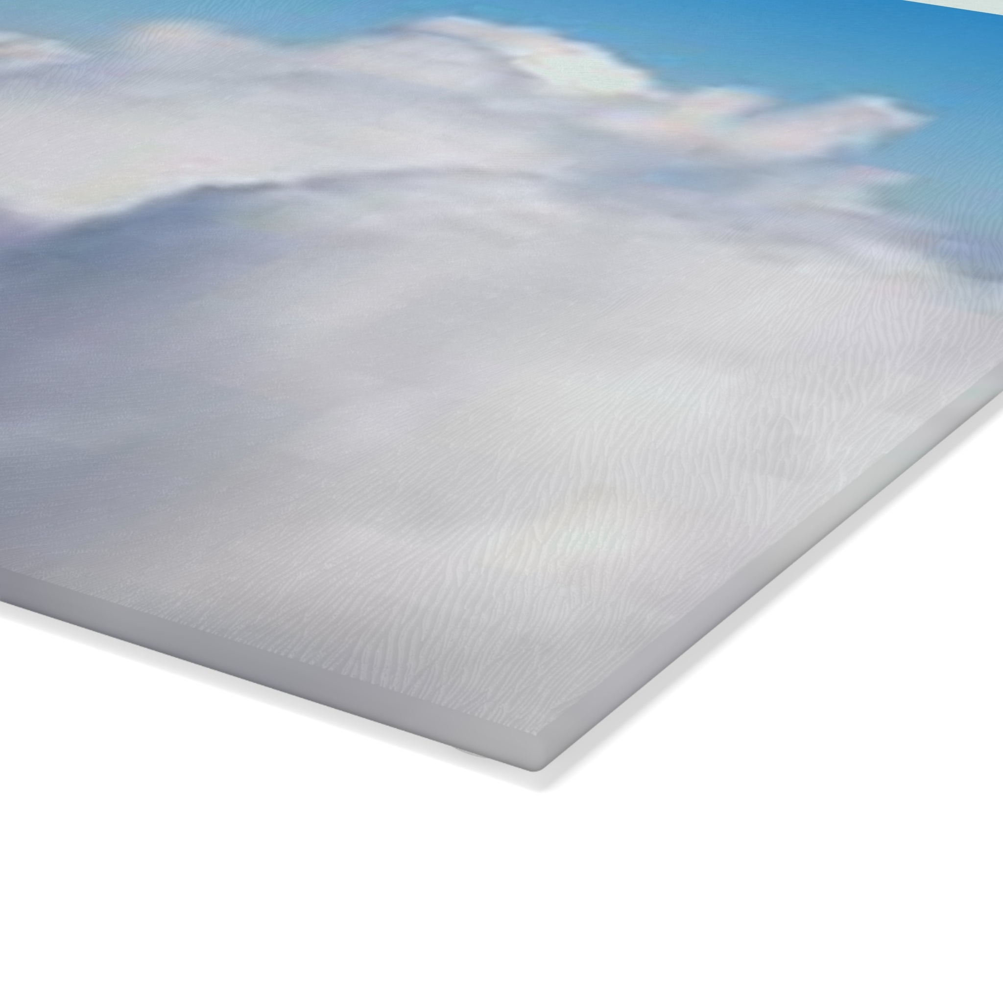Fluffy Clouds Sky Glass Cutting Board | Airy Cloudscape Kitchen Decor