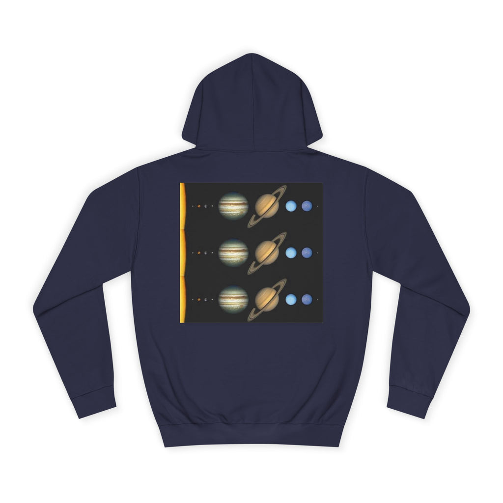 Solar System Planets Hoodie | Saturn Jupiter Earth Mars Nebula Design