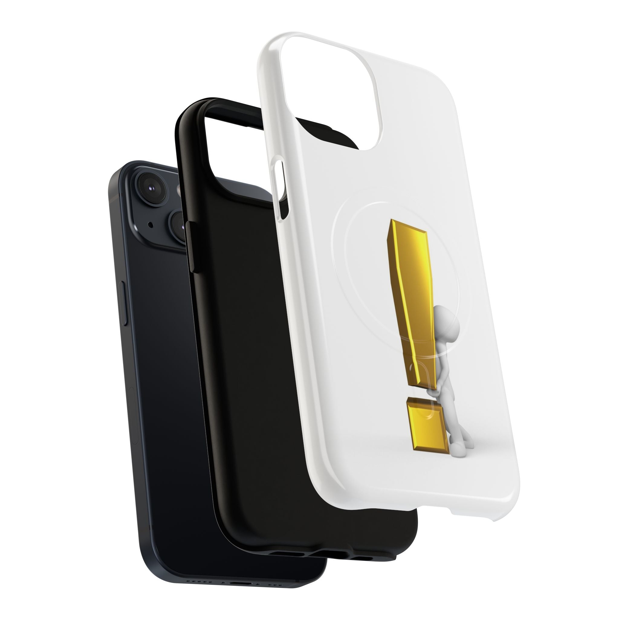 Gold Exclamation Mark Phone Case | Tough Magnetic Case