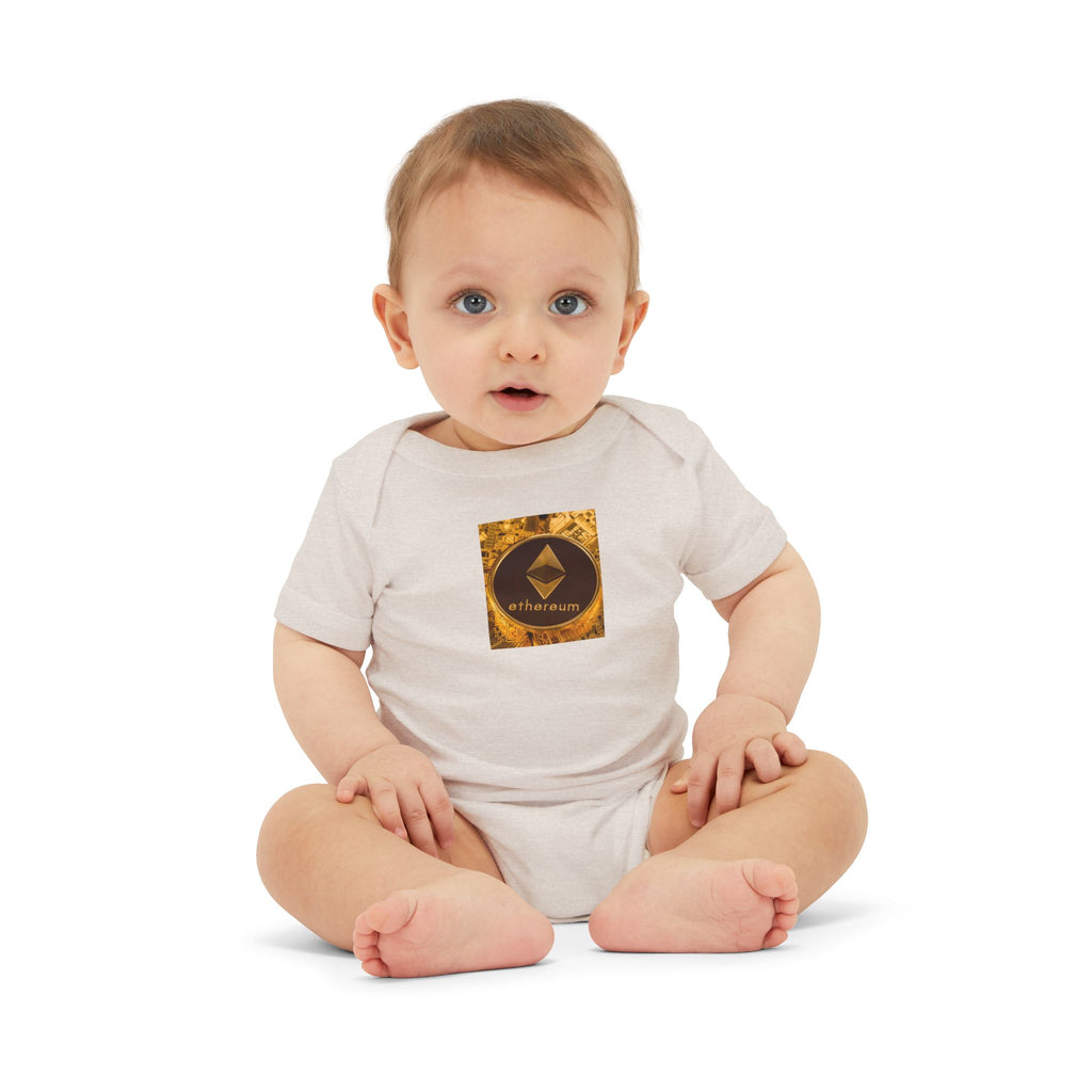 Ethereum Logo Infant Onesie | Crypto Baby Bodysuit