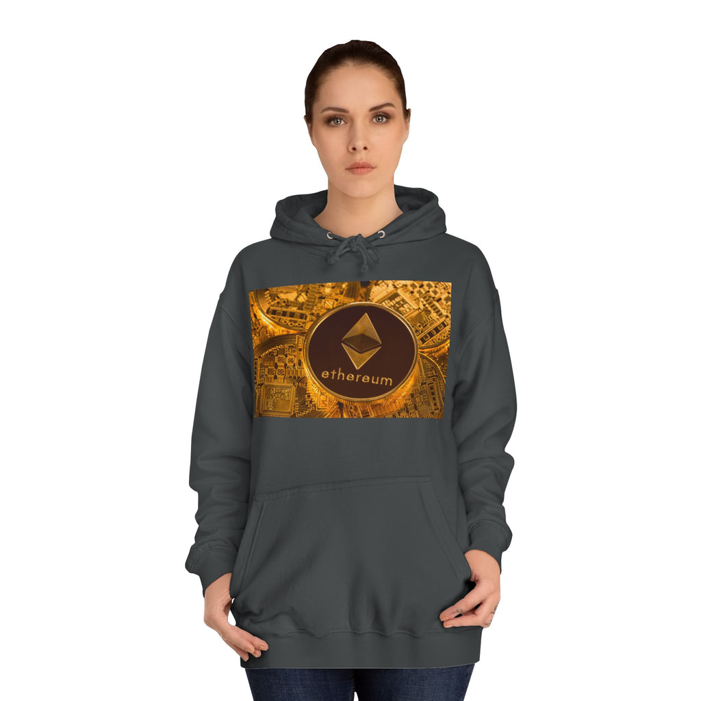 Ethereum Coin Hoodie | Crypto Logo Sweatshirt, Blockchain Design