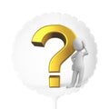 Gold Question Mark Graphic Balloon | 11" Round or Heart Balloon
