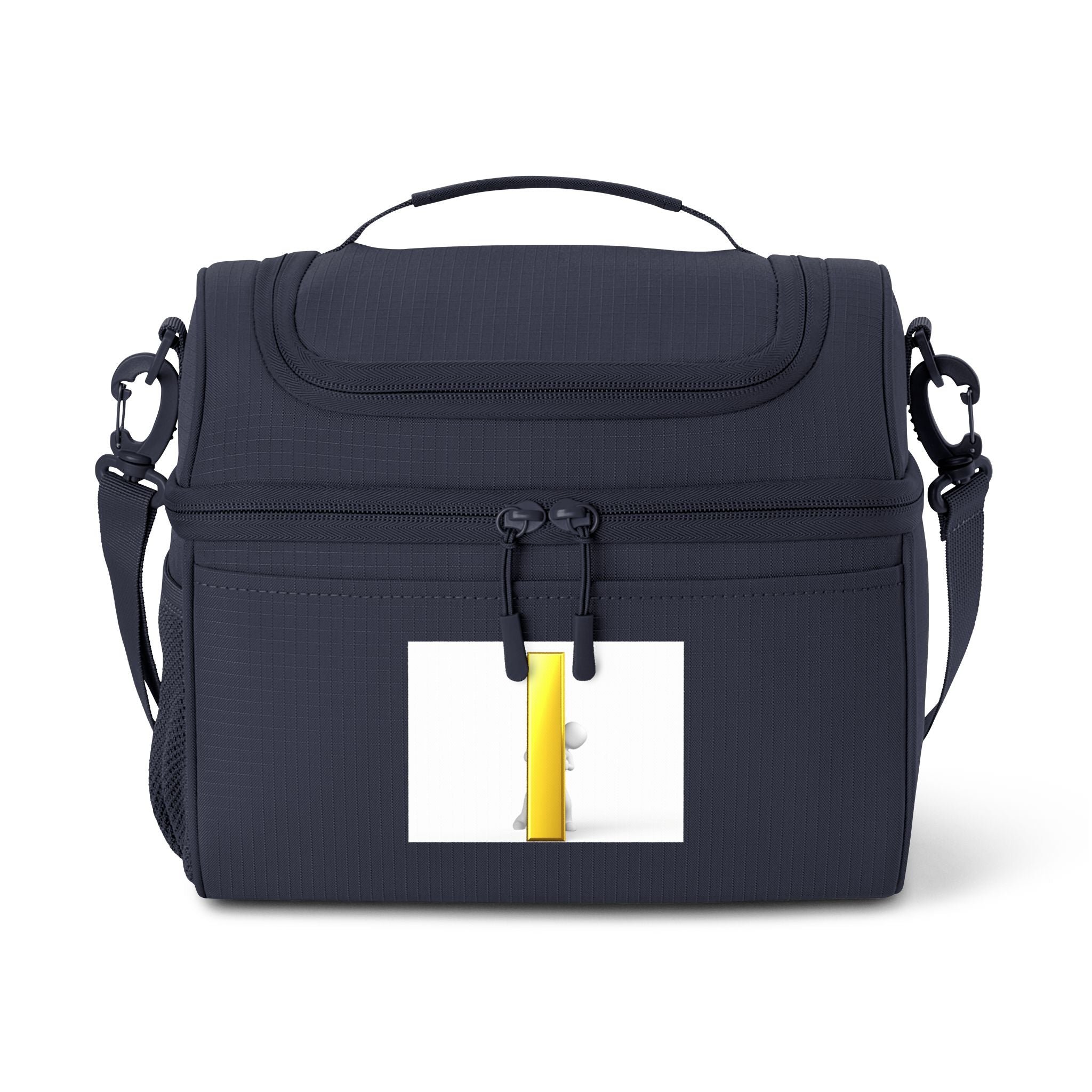 Yellow Letter i Illustration Cooler Bag | Insulated Lunch Tote