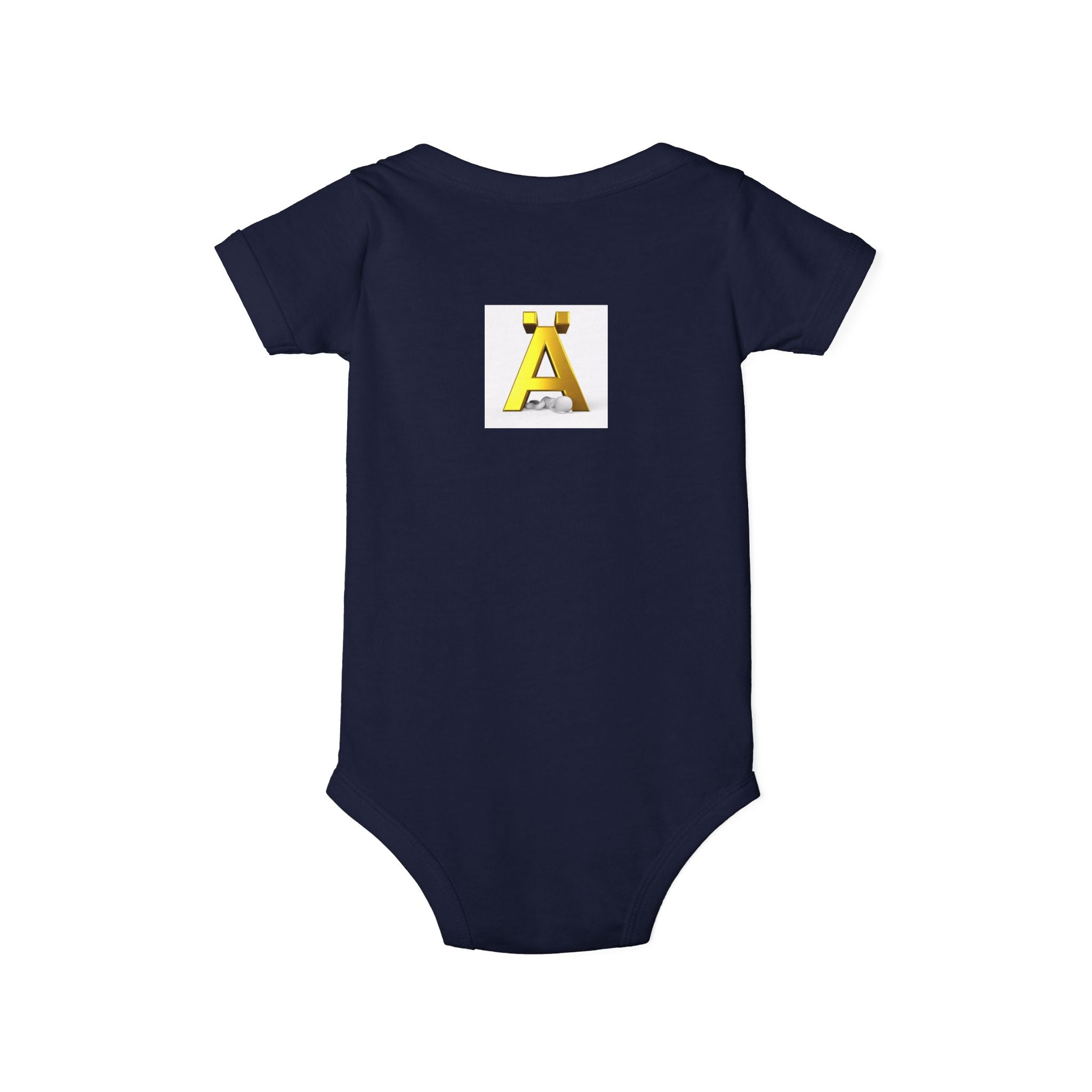 Yellow Letter Ä Baby Onesie | Infant Jersey One Piece