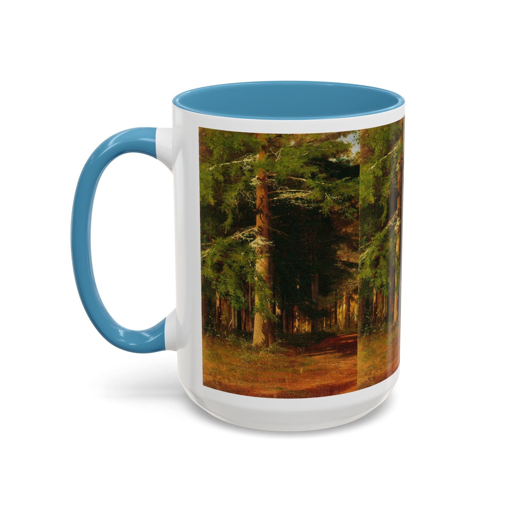 Waldweg-Malerei Tasse | Akzent-Kaffeetasse 11oz 15oz