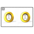 Gold Letter O Tablet Folio Case | Minimal 3D People Design