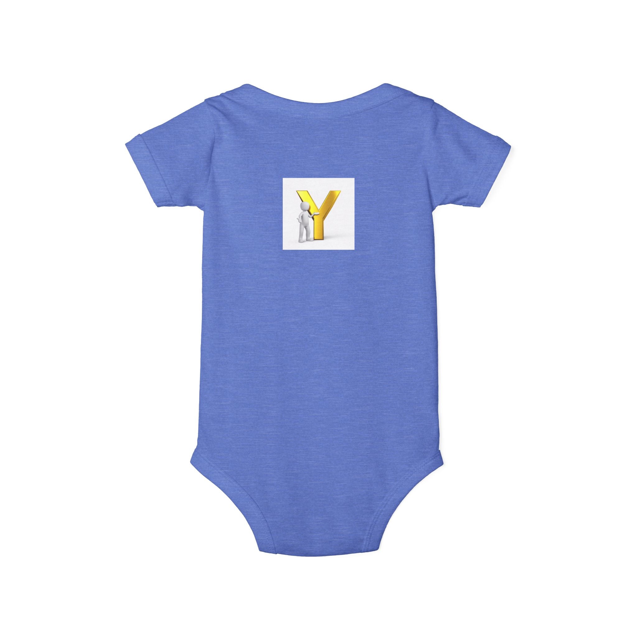 Yellow Letter Y Infant One Piece | Monogram Baby Bodysuit
