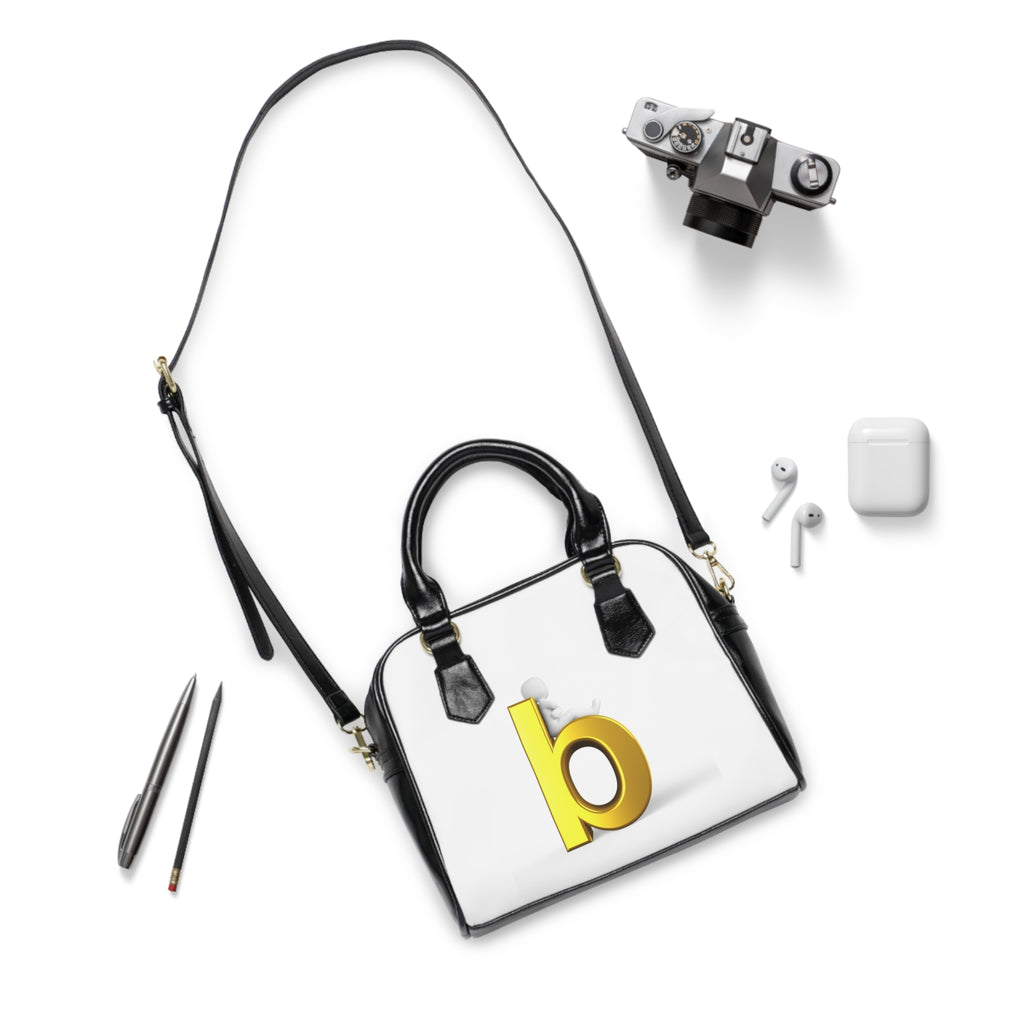 Yellow Letter B Monogram Shoulder Handbag | Initial Bag