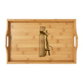 The Letter i Engraved | Bamboo Serving Tray.