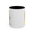 Mug Bonhomme Allumette Tenant un Point d'Exclamation Doré | Mug à Café Original 325ml 444ml
