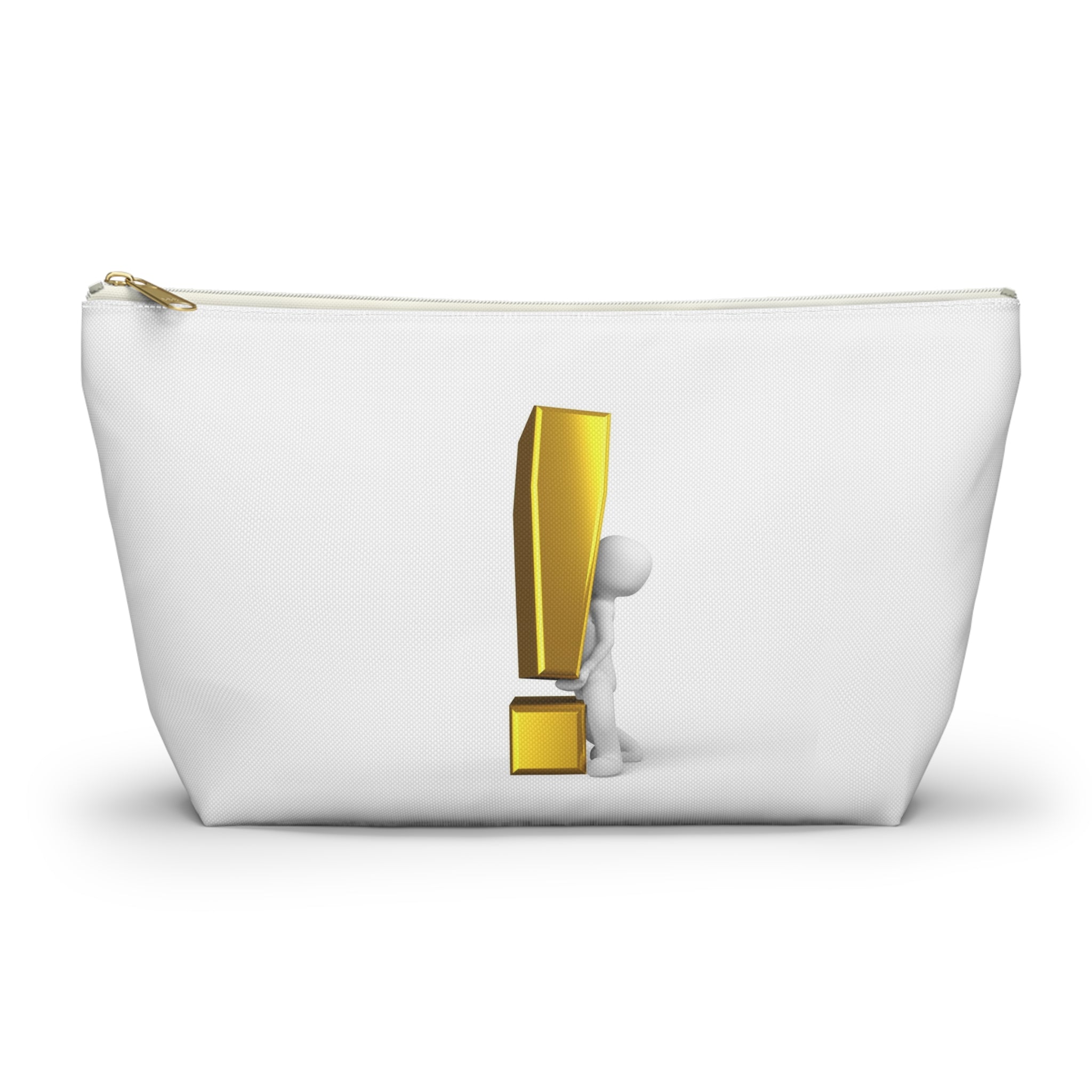3D Figure Holding Gold Exclamation Mark Accessory Pouch