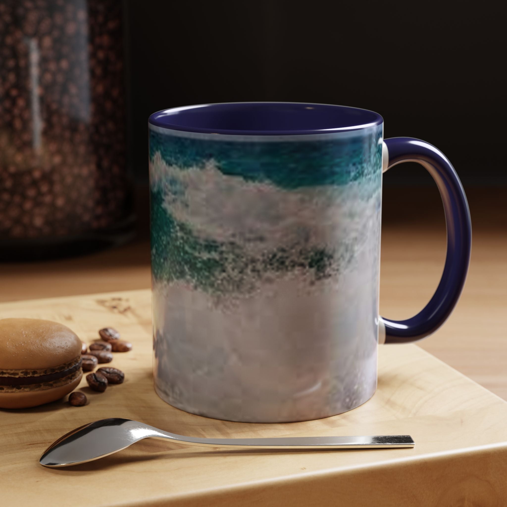Ocean Wave Accent Coffee Mug | Beach Wave Photo Mug
