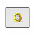 Gold Letter O with 3D Figure Desk Mat | Minimalist Office Mousepad