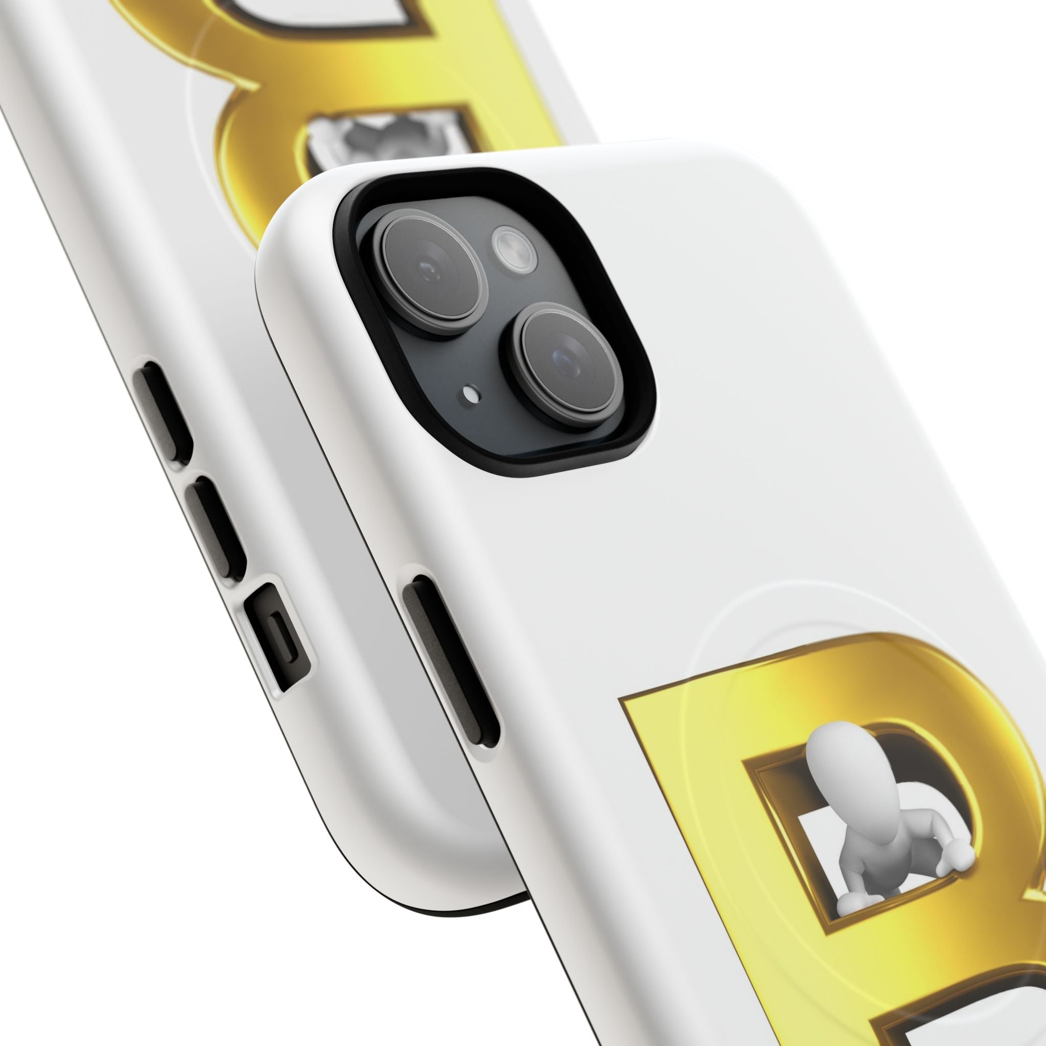 Gold 3D Letter B phone case | Tough Magnetic Case
