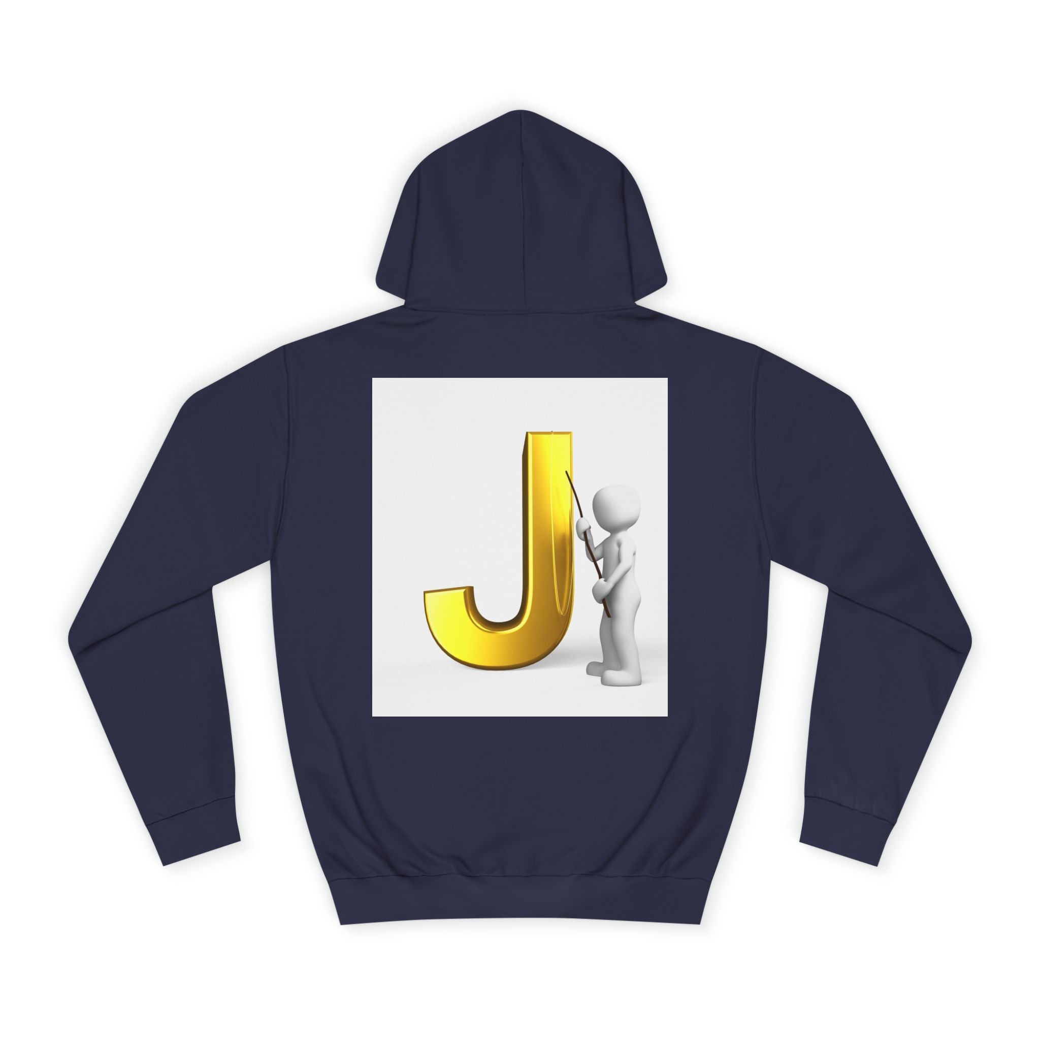 Golden Letter J Initial Hoodie | Monogram J Sweatshirt