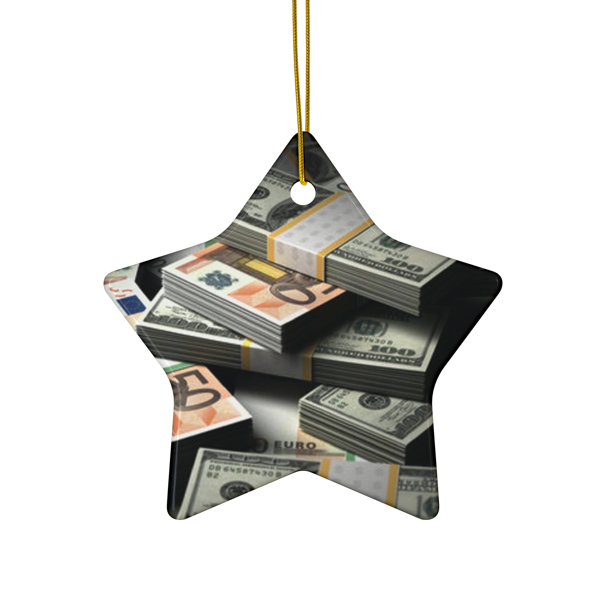 Billionaire Ceramic Ornament, 4 Shapes