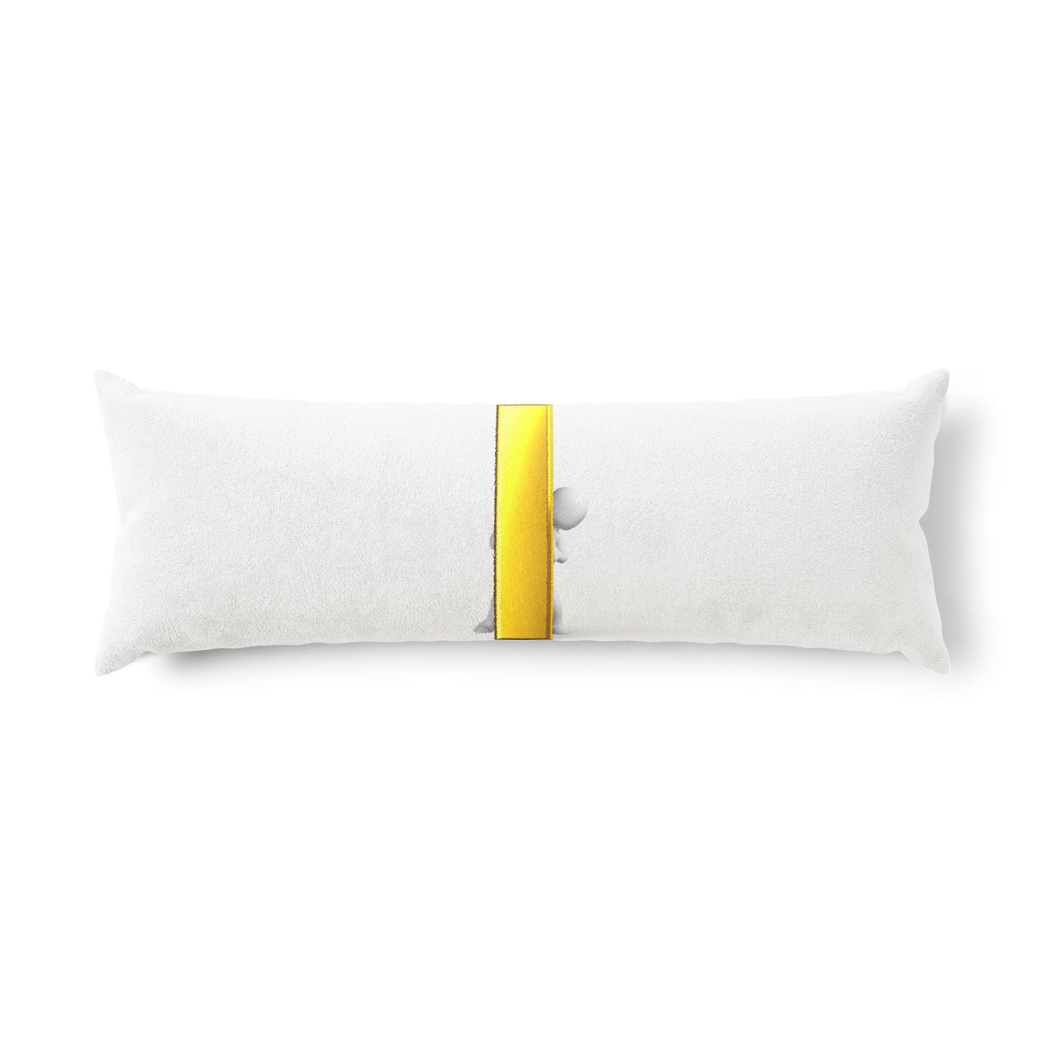 Minimal Gold Letter i Illustration Body Pillow