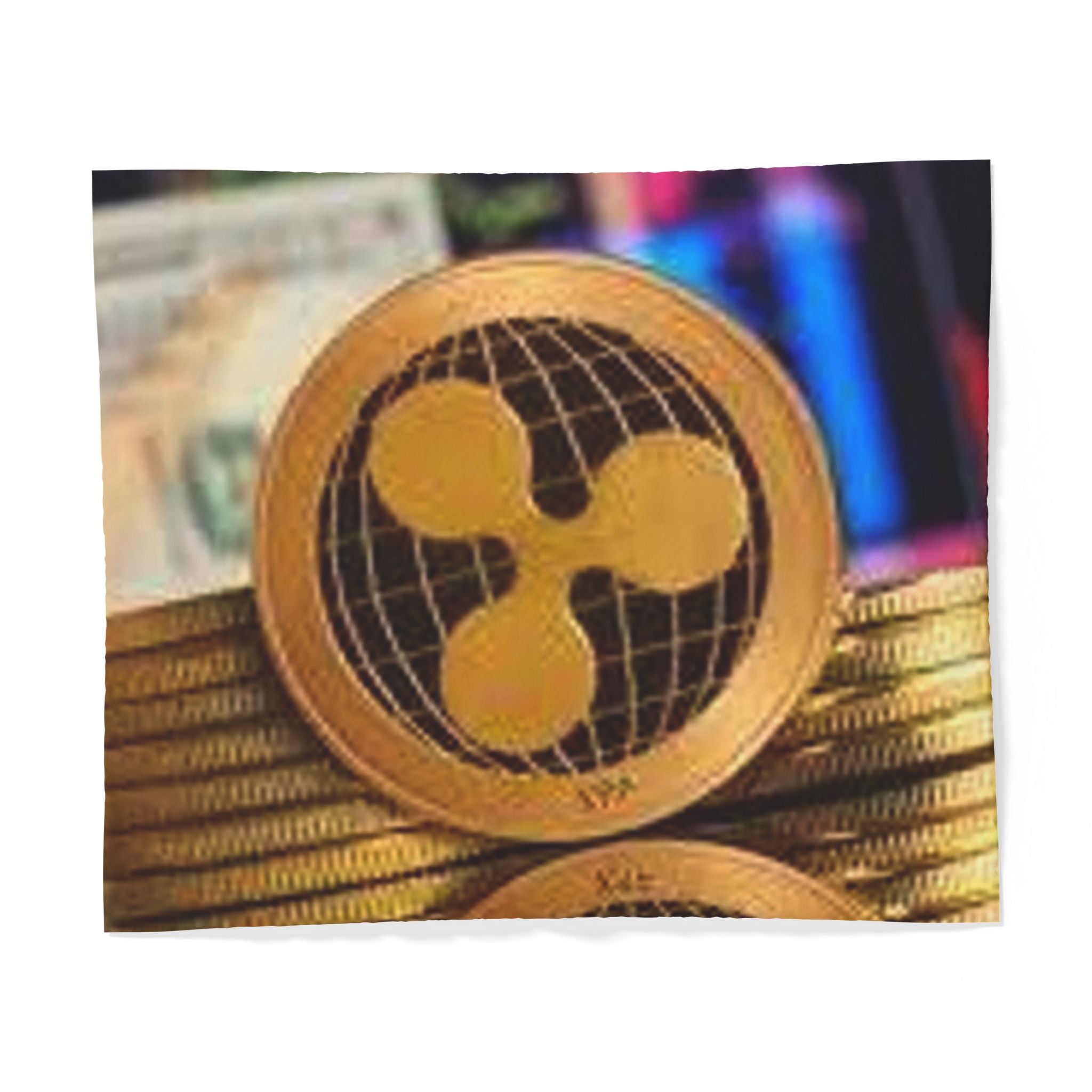 Ripple Crypto Coin duvet cover | XRP digital currency bed decor