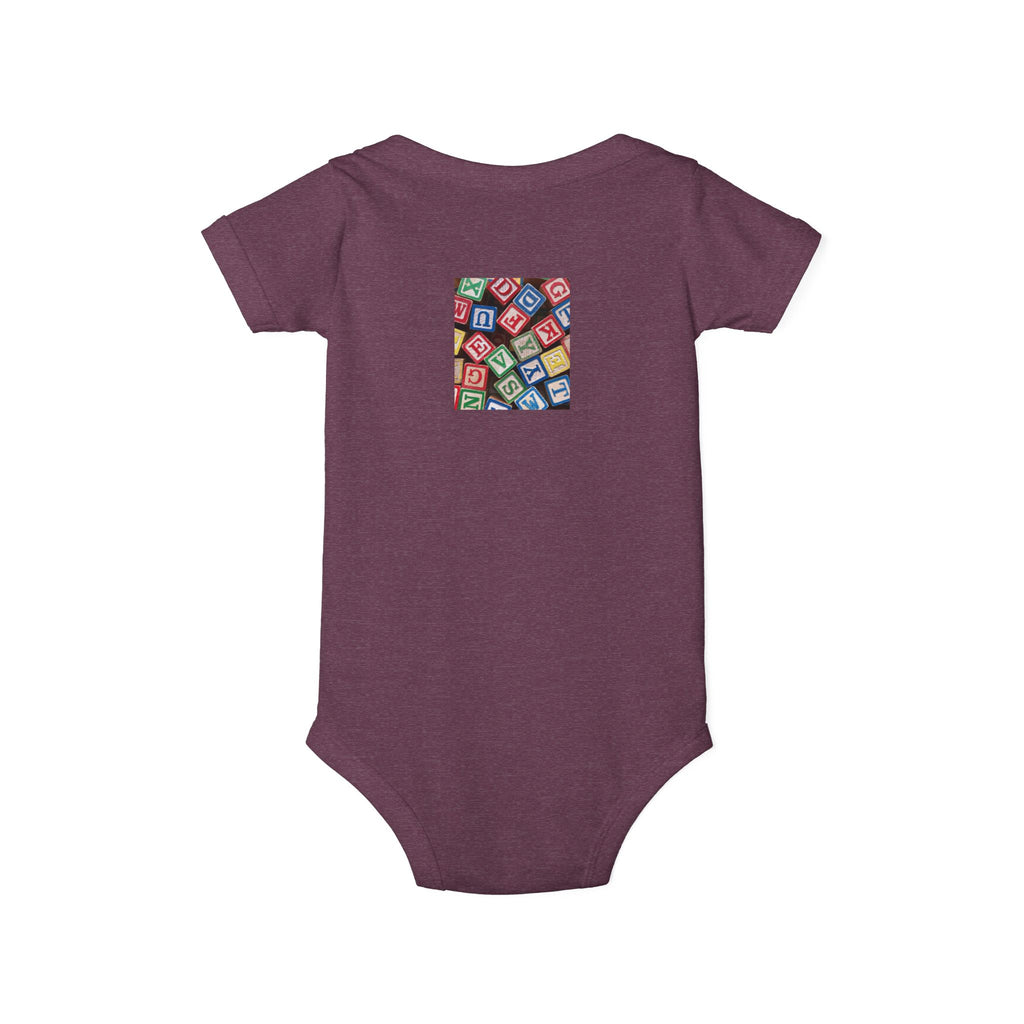Colorful Alphabet Blocks Infant One Piece | Baby Bodysuit