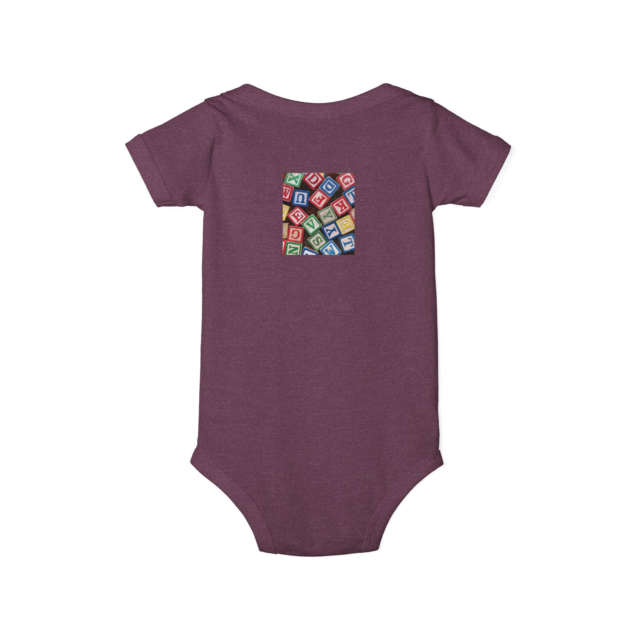Colorful Alphabet Blocks Infant One Piece | Baby Bodysuit