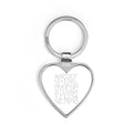 Monogram Alphabet Heart Keychain | Personalized Initials Engraving