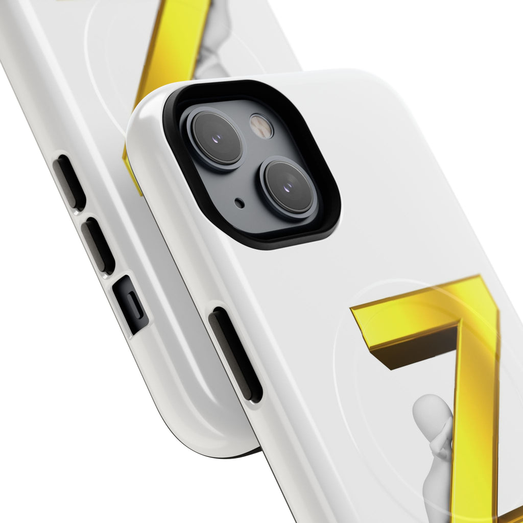 Gold 3D Letter Z Phone Case | Tough Magnetic Case