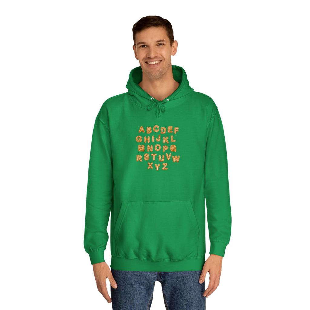 Cookie Alphabet Hoodie | Letters A to Z Cookie Font Sweatshirt