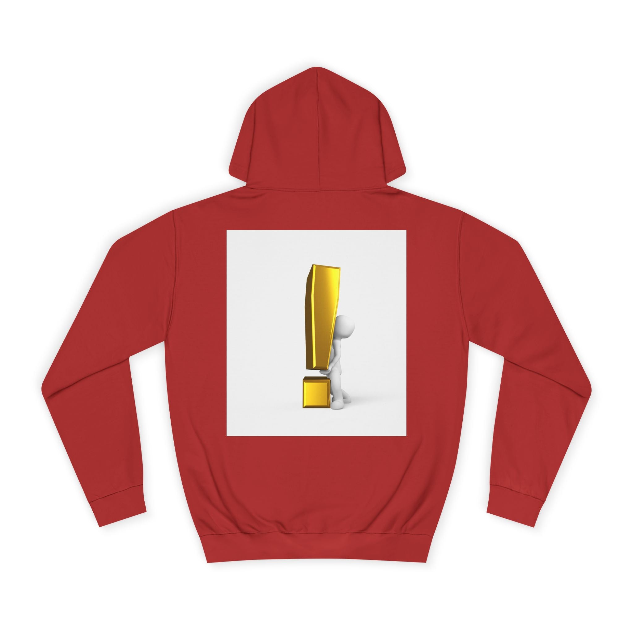 Gold Exclamation Mark Hoodie | Minimal Symbol Sweatshirt