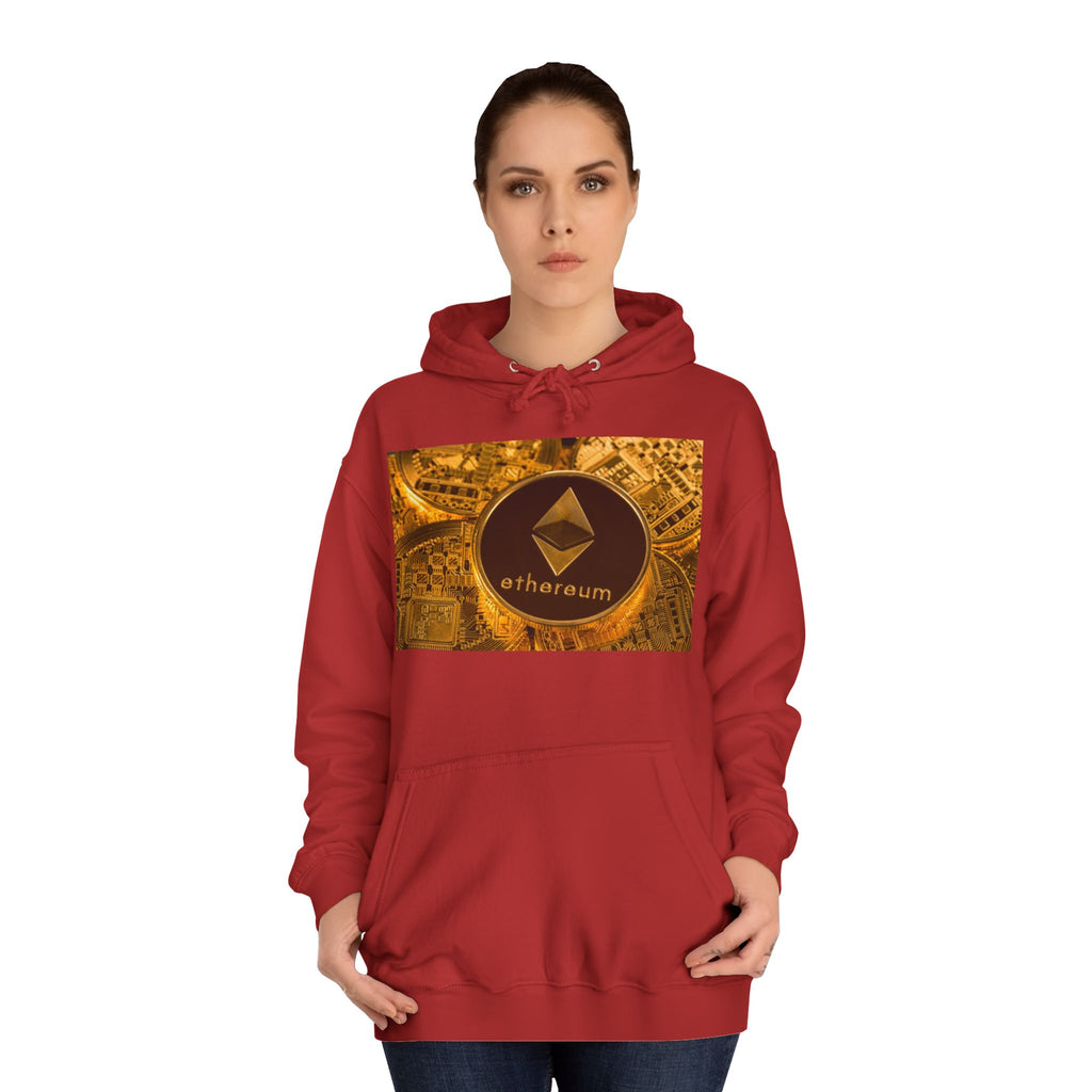 Ethereum Coin Hoodie | Crypto Logo Sweatshirt, Blockchain Design
