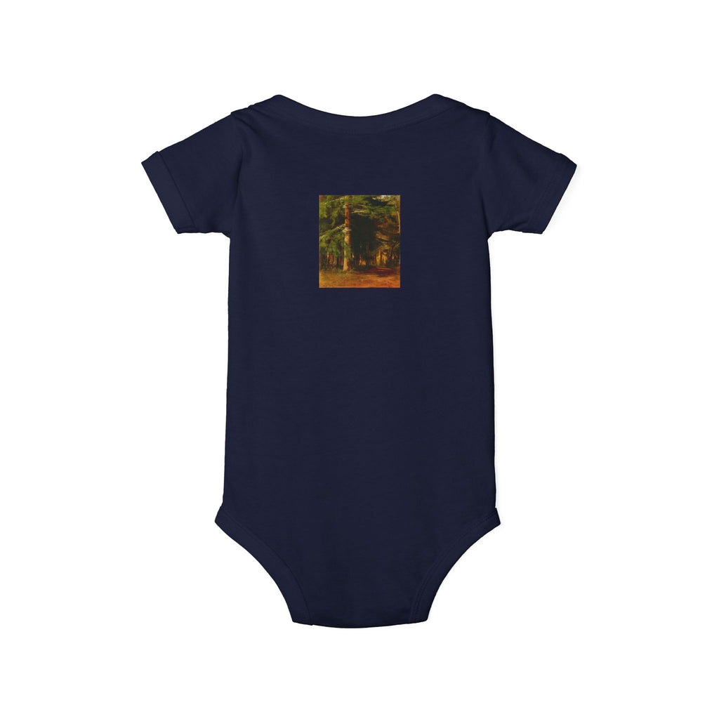 Woodland Forest Illustration Infant Onesie | Baby Bodysuit
