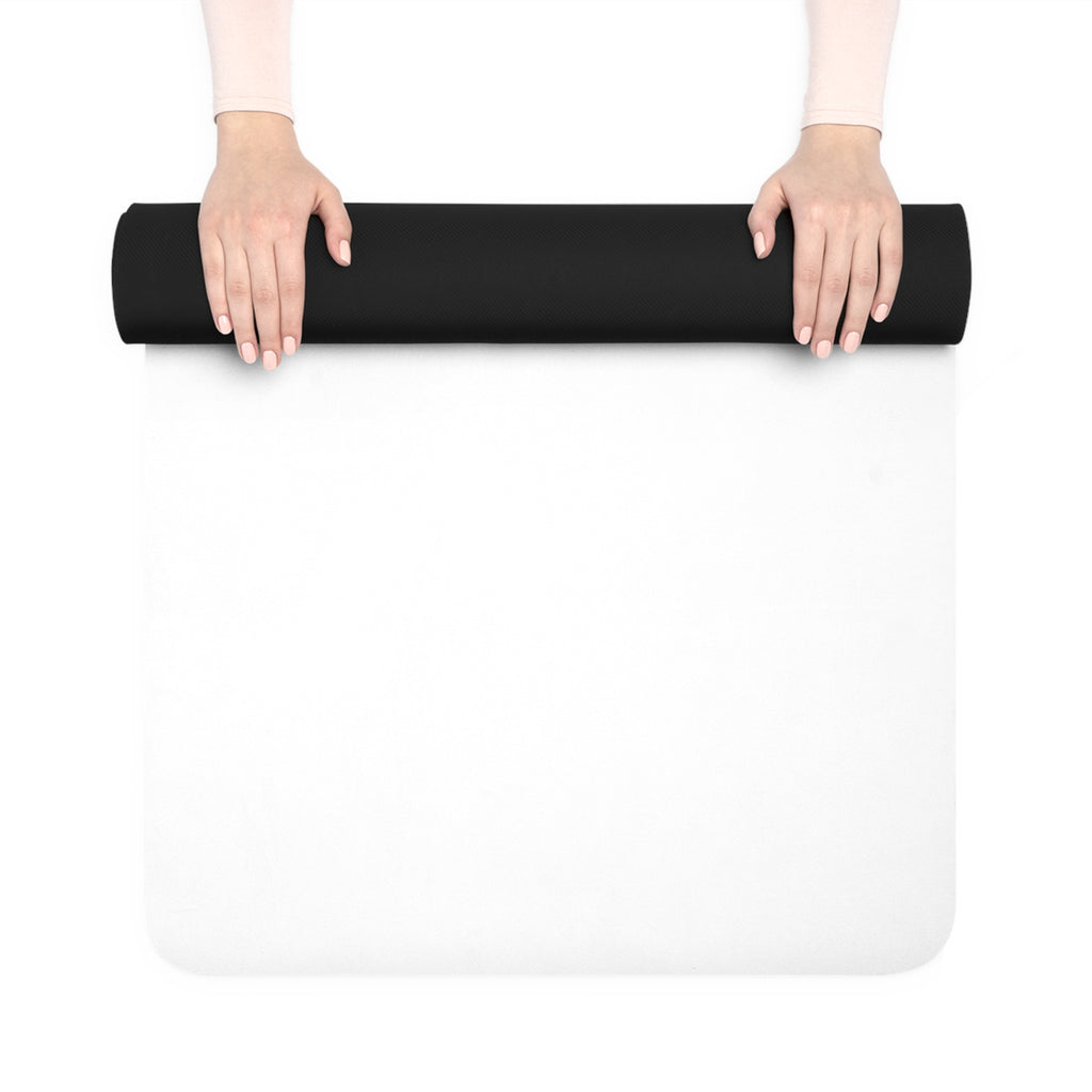 Gold Letter Y Graphic Rubber Yoga Mat | Alphabet Initial Mat